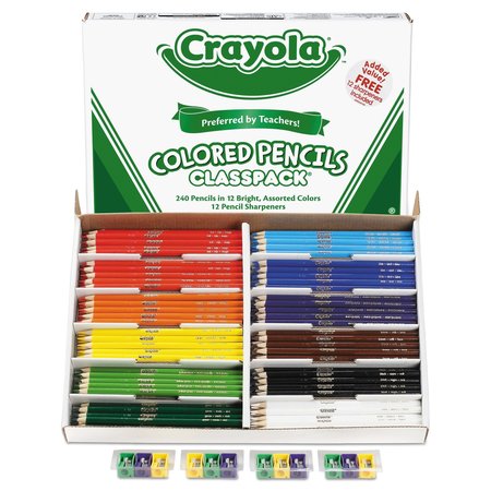 Crayola Pencil, Colored, Assorted, PK12 688024